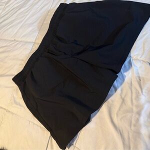 Time and Tru Black Elastic Waist Shorts